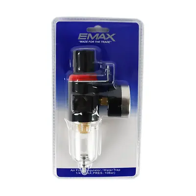 EMAX Mini Air Filter Regulator Combo 1/4  BSP Water Trap Compressor Separator • $21.99