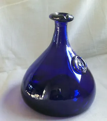 Large Blue Glass Viking Decanter Carafe Holmegaard Glasværk 1960s  • £90