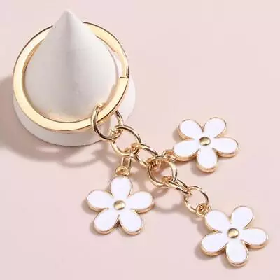 Cute Flower Key Chain Bags Charm Keyrings Gift For Women Girls Gifts 2024 • £1.49