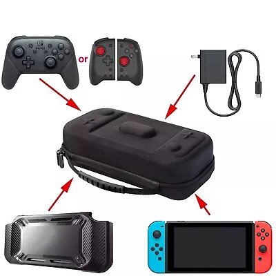 Nintendo Switch Carry Case Fits OLED Hori Split Pad Pro Pro Controller XL • $4.99