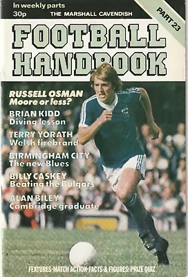 £2.75 • Buy Marshall Cavendish Football Handbook Part 3 - Birmingham City, Russell Osman Etc