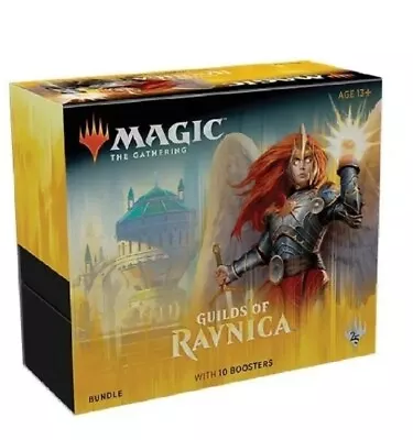 Magic The Gathering MTG Fat Pack Guilds Of Ravnica Bundle Box 10 Booster Packs  • $59.43