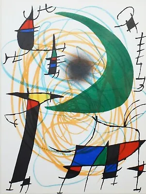 Joan Miro Plate V From Miro Lithographe I • $395