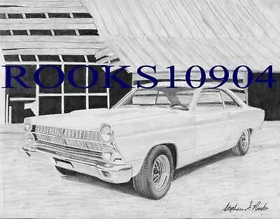 1967 Ford Fairlane MUSCLE CAR ART PRINT • $10.95