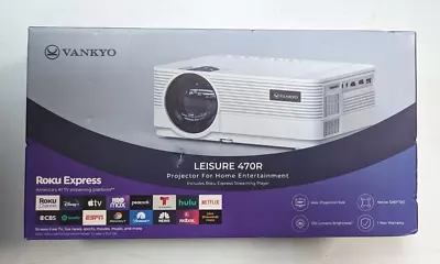 Vankyo LEISURE 470R 720p Home Theater Video Projector - White BRAND NEW • $49.95