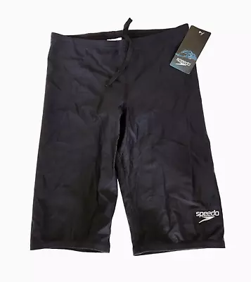 Speedo Power FLEX Eco Black Swimsuit Athletic Swim Jammers - Men's Size 30 NWT • $24.95