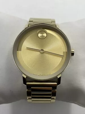 Movado Bold Evolution 2.0 Quartz Gold Tone Stainless Steel Men's Watch 3601095 • $249.95