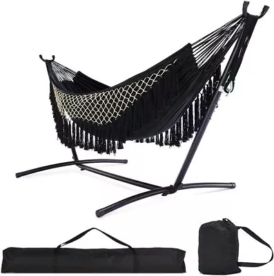 Zupapa 2 Person Heavy Duty 550 LBS Hammock With Stand Outdoor W/Carrying Case US • $109.99