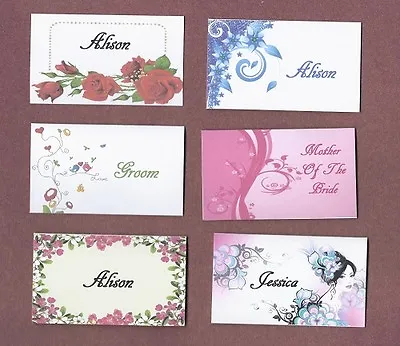 £5 • Buy Personalised Table Name Place Cards Wedding Birthday Anniversary Dinner Party