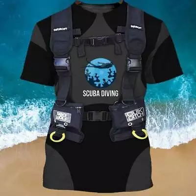 Scuba Diving Shirt Scuba Diver Gift Scuba Diving 3d Full Print Tshirt Hoodie F • $25.99