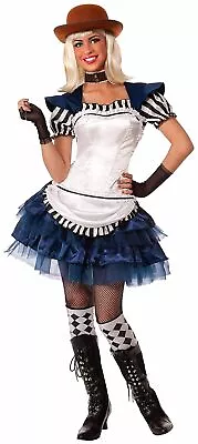 Fairy Tale Alice Steampunk Wonderland Fancy Dress Up Halloween Adult Costume • $53.90