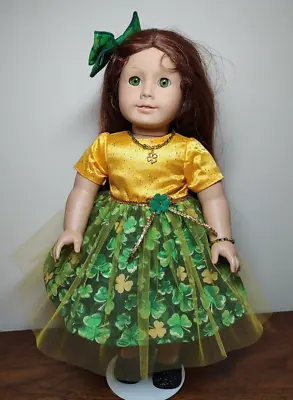 5 Pc St Patrick's Day Dress Jewelry Shamrock Clover Fits 18  American Girl Dolls • $28