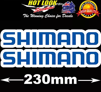 SHIMANO Fishing Boat Stickers 4X4 Caravan Camping Tandem Trailer Fridge Kayak • $6.99