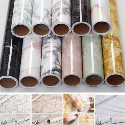 33x1.5ft Marble Contact Paper Self Adhesive Peel And Stick Countertop Wallpaper • $10.84