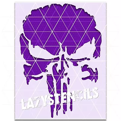 Punisher Skull Stencil - Reusable Template American Flag 1776 Freedom • $9.99
