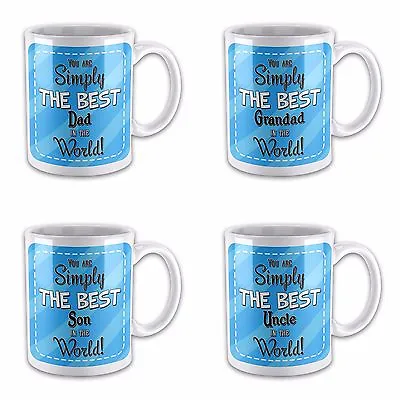 £7.99 • Buy You Are Simply The Best In The World Novelty Gift Mug - Blue Relation Titles
