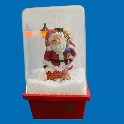 Vintage Holiday Style 11  Musical Santa Claus Christmas Snow Globe - See Video • $19.95