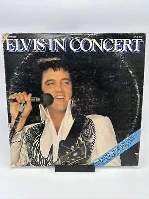 Elvis Presley Elvis In Concert 2 LP Set 1977 Vinyl RCA Records APL2-2587 • $8