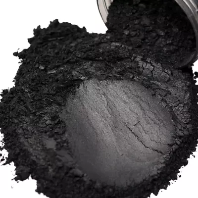 FIREDOTS Pearl Black Mica Powder-100grams-Cosmetic Grade Epoxy Resin Pigment • $17.99