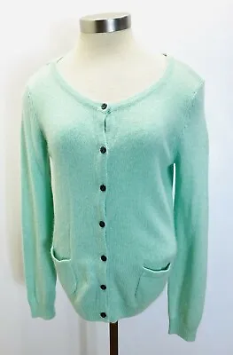 H&M BASIC Women Long Sleeve Open Front Green Casual Cardigan Sweater Size Small • $21.99