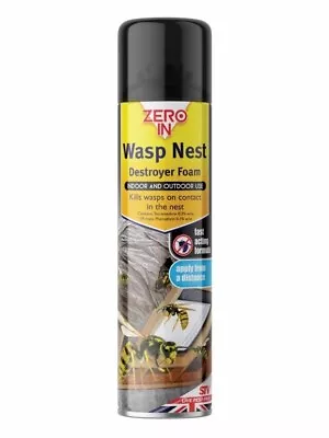 Zero In Wasp Nest Killer Foam 300ml Aerosol • £7.89