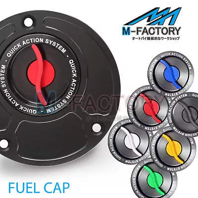 RED CNC Quick Action Fuel Cap For Kawasaki Z900RS 18-19 • $67.31