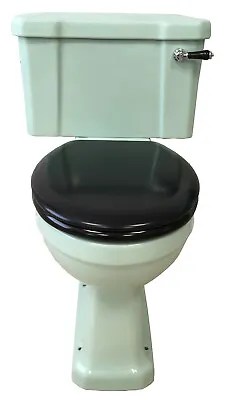 TRTC Art Deco Green Close Coupled Toilet Traditional New • £990