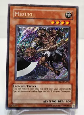 Mezuki PP02-EN016 Secret Rare Yugioh • $14.99