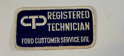 Vtg 1960's Ford Motors Registered Technician Employee Uniform Embroidered  Patch • $3.99