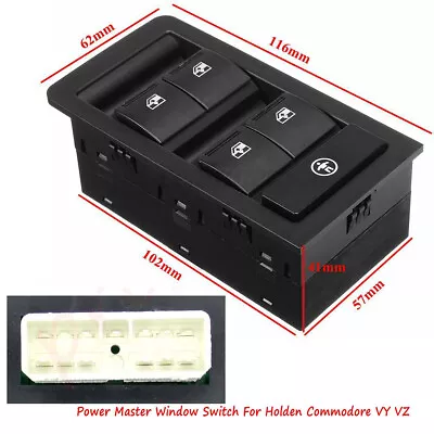 AU Elec Power Master Window Switch Red LED For Holden Commodore VY VZ 92111629 • $52.89