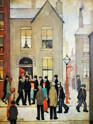 £14.99 • Buy JS LOWRY  THE ARREST NEWTON CANVAS FRAMED WALL ART Reproduced OFFICE&HOME DECOR