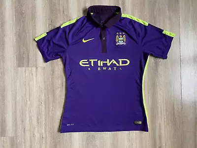 Manchester City Third Football Shirt 2014/2015 Jersey Nike Version Match Worn • $65