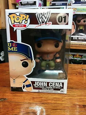 Pop WWE John Cena Blue Hat 01 Funko Pop Vinyl EXPERT PACKAGING • $120