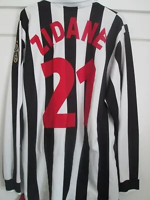 Juventus 1999-2000 Zidane 10 LS Home Football Shirt Large  /44525 • £359.99