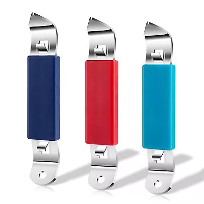 Magnetic Beer Bottle Openers Metal Can Punch Opener Magnet For Fridge 3 Pieces • $14.76