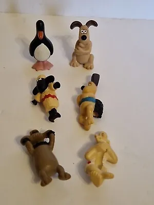 Vintage Wallace & Gromit 4 Pencil Toppers & 2 Mini Figures 1989 (6 Figures)  • $29.02