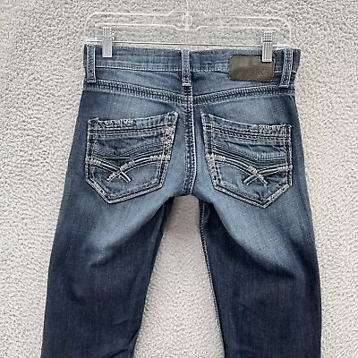 BKE Mens Jeans Blue 27L (28x33 Meas) Stretch Denim Asher Paisley Cuffs Pants • $29.20