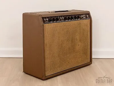 1963 Fender Vibrolux Brown Panel Vintage Pre-CBS Tube Amp 1x12 Combo 6G11-A • $5199.99