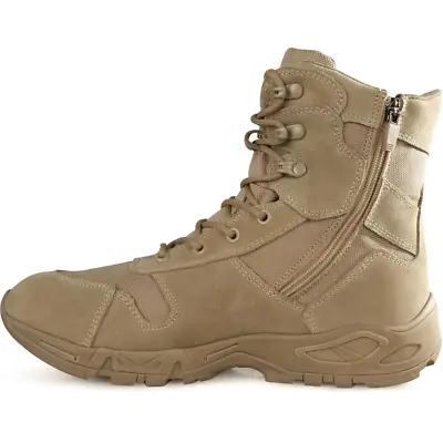 Iodson Size Men 6 Tactical Military 8” Combat Rugged Beige Army Boots Shoes Work • $30