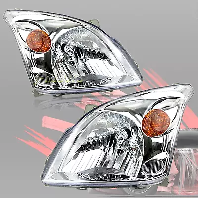 Pair Chrome Head Light Lamps For Toyota Landcruiser Prado 120 Series 02-09 LH+RH • $240