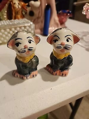 Sonsco Cat Salt/Pepper Shakers Vtg Japan Anthropomorphic  • $14