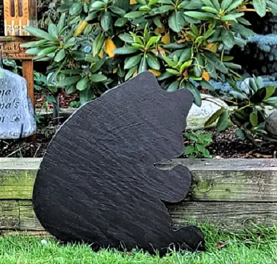 **NEW** Handmade Lawn Art Yard Shadow Silhouette - Sitting Bear Cub!   21  X 19  • £47.46