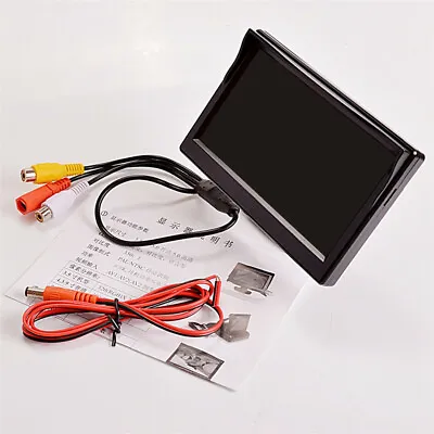 5  TFT LCD Color CCD Monitor Fit For Car Reverse Rear View Backup Camera DVD • $28.70