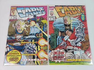 Cable Blood & Metal Comic Set 1-2 Marvel 1992 X-Force Weapon X John Romita Jr • $4.99