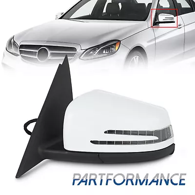 White Left Driver Side Mirror Fits For Mercedes C250 C300 C350 2011 2012 2013 14 • $94.15