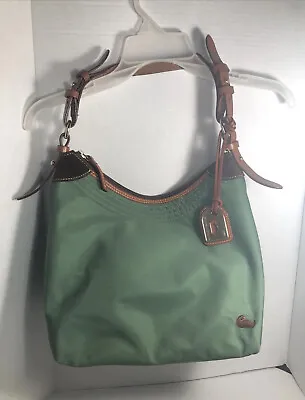 Dooney And Bourke Erica Nylon With Leather Trim Purse Green J2375700 • $39.99