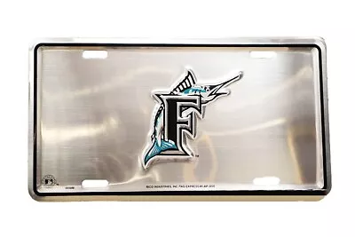 Florida Marlins Rico MLB Mirror Shine Metal License Plate • $8.05