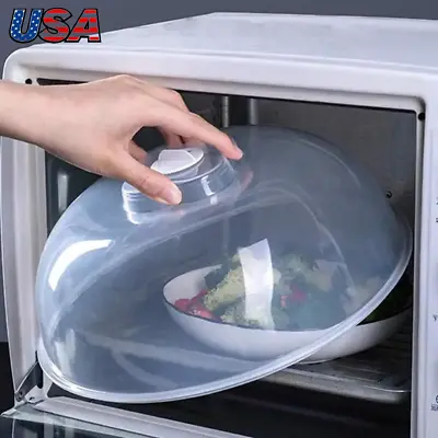 Microwave Safe Kitchen Food Plate Dish Cover Vented Plastic Splatter Lid Cover • $8.99