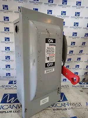 MURRAY HHN361 30 Amp 600v Fused Indoor 3 Phase Disconnect DIS115 • $90