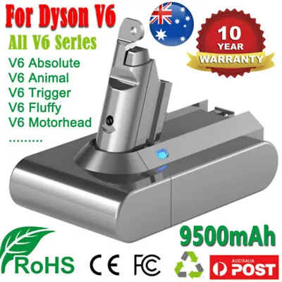 9500mAh Battery Replacement For Dyson V6 Animal DC58 DC59 DC61 DC62 SV03 SV04  • $30.99